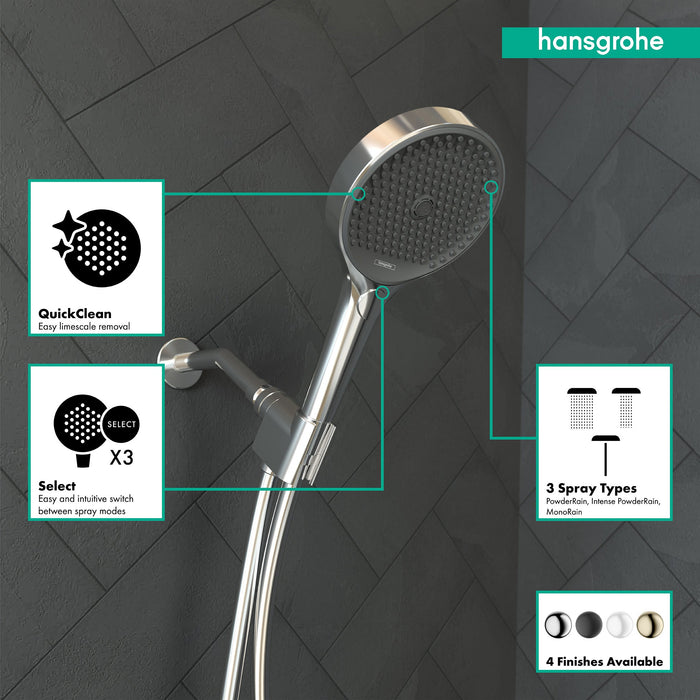 hansgrohe Rainfinity Handshower Set 130 3-Jet, 1.75 GPM, chrome - view 3