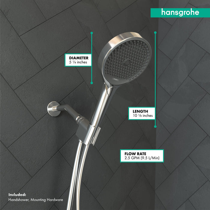 hansgrohe Rainfinity Handshower Set 130 3-Jet, 1.75 GPM, chrome - view 4