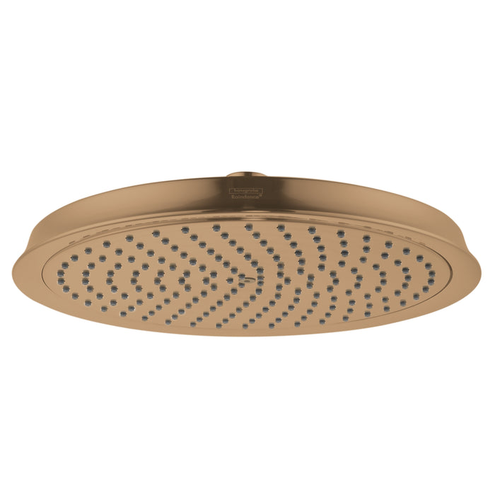 hansgrohe Raindance Classic Showerhead 240 1-Jet PowderRain, 1.75 GPM, brushed bronze