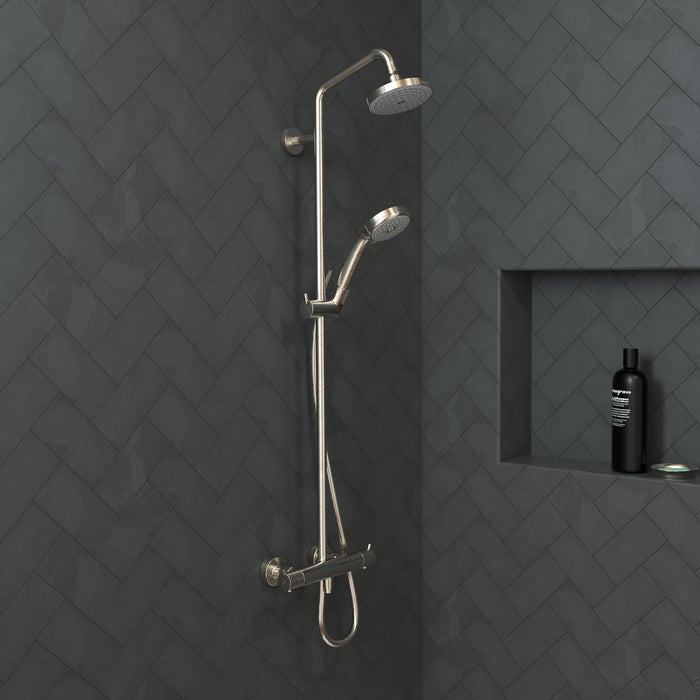 hansgrohe Croma Showerpipe 150 1-Jet, 2.0 GPM, brushed nickel - view 2