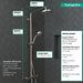 hansgrohe Croma Showerpipe 220 1-Jet, 2.5 GPM, brushed nickel - view 4