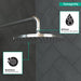 hansgrohe Raindance S Showerhead 240 1-Jet, 2.5 GPM, chrome - view 4