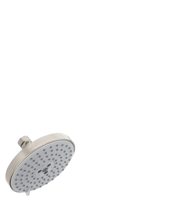 hansgrohe Raindance S Showerhead 150 3-Jet, 2.5 GPM, brushed nickel