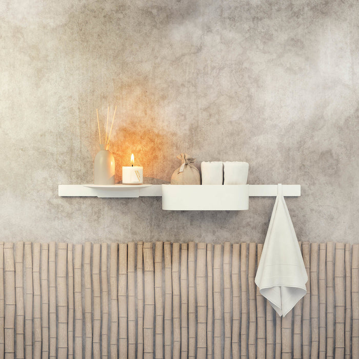 hansgrohe WallStoris Wall Bar, 28", matte white - view 4