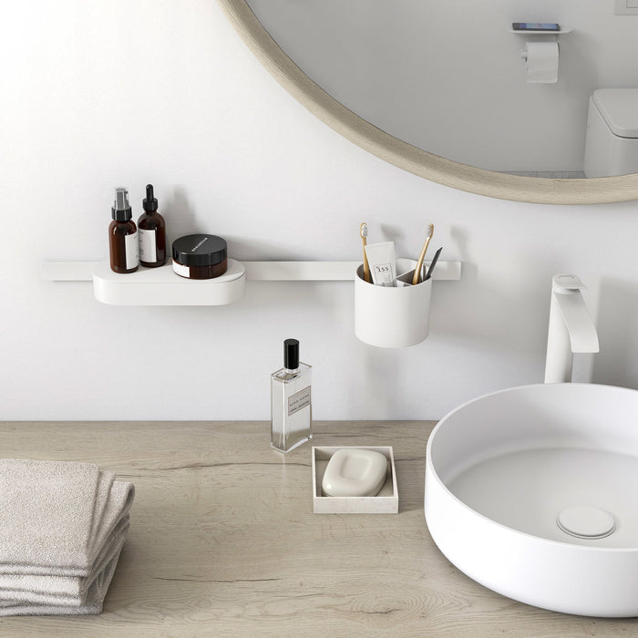 hansgrohe WallStoris Wall Bar, 28", matte white - view 5