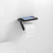 hansgrohe WallStoris Toilet Paper Holer with Shelf, matte black - view 2
