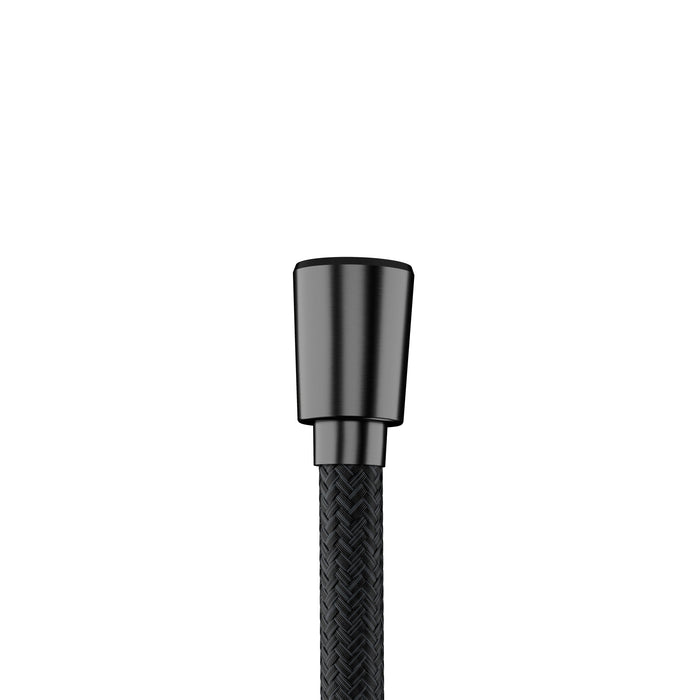 hansgrohe DesignFlex Textile Handshower Hose, 80", brushed black chrome - view 2