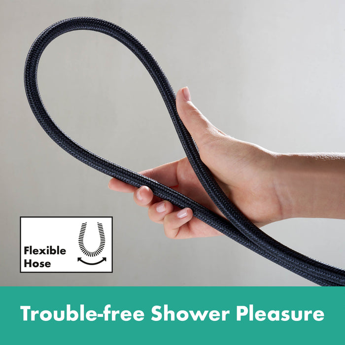 hansgrohe DesignFlex Textile Handshower Hose, 63", matte black - view 2