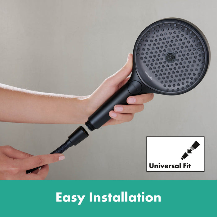 hansgrohe DesignFlex Textile Handshower Hose, 63", matte black - view 3