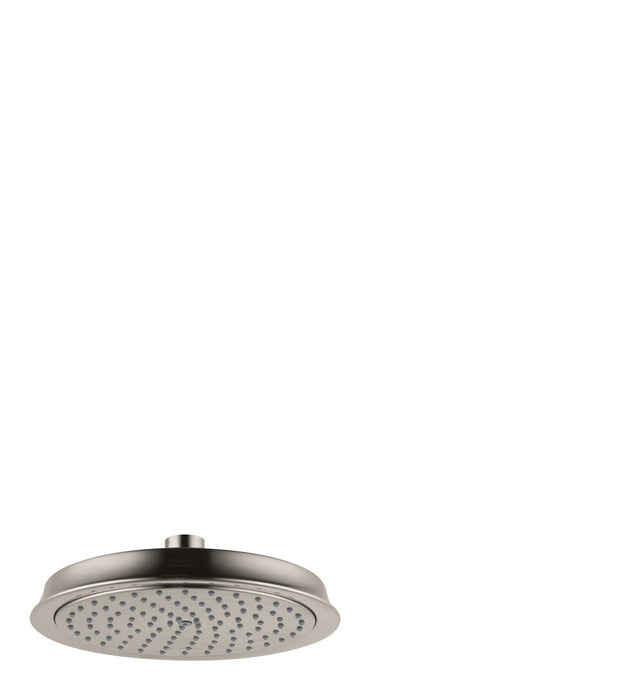 hansgrohe Raindance Classic Showerhead 180 1-Jet, 2.5 GPM, brushed nickel