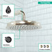hansgrohe Raindance Classic Showerhead 180 1-Jet, 2.5 GPM, polished nickel - view 3