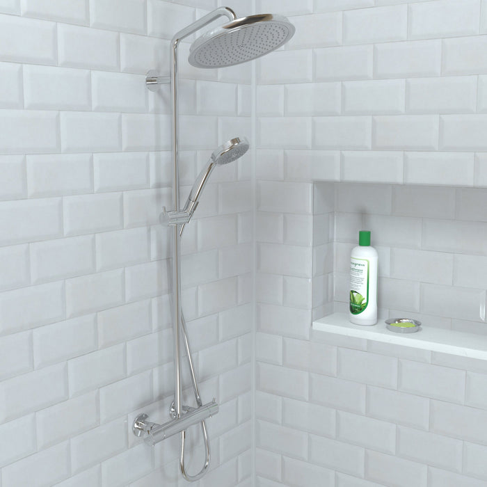 hansgrohe Raindance Classic Showerhead 240 1-Jet, 2.5 GPM, brushed nickel - view 4
