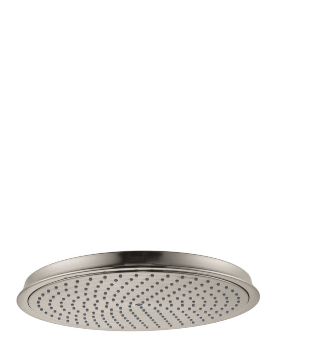 hansgrohe Raindance Classic Showerhead 300 1-Jet, 2.5 GPM, brushed nickel