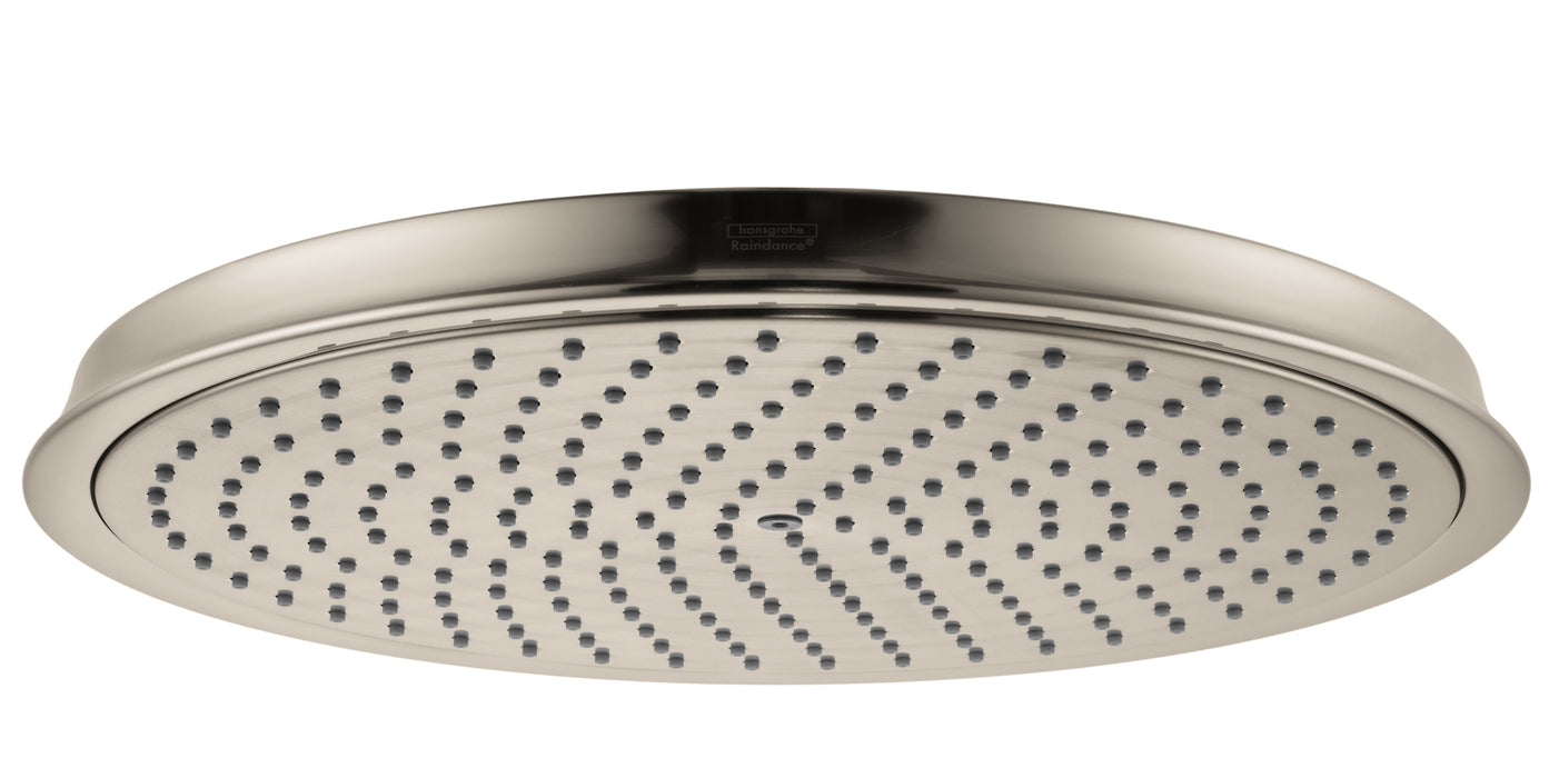 hansgrohe Raindance Classic Showerhead 300 1-Jet, 2.5 GPM, brushed nickel - view 2