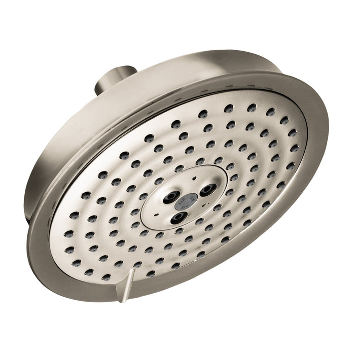 hansgrohe Raindance Classic Showerhead 150 3-Jet, 2.5 GPM, brushed nickel