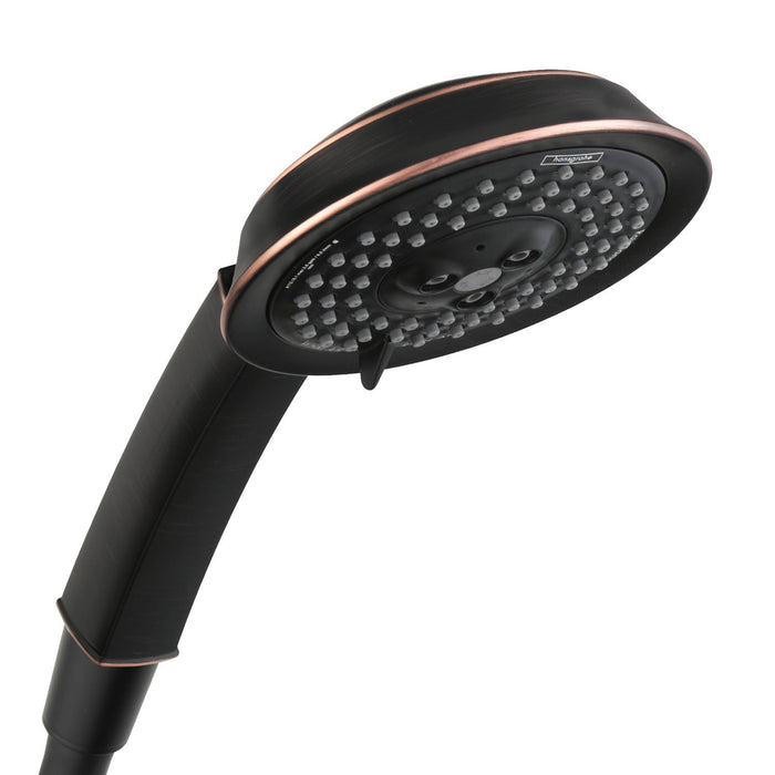 hansgrohe Raindance Classic Handshower 100 3-Jet, 2.5 GPM, rubbed bronze