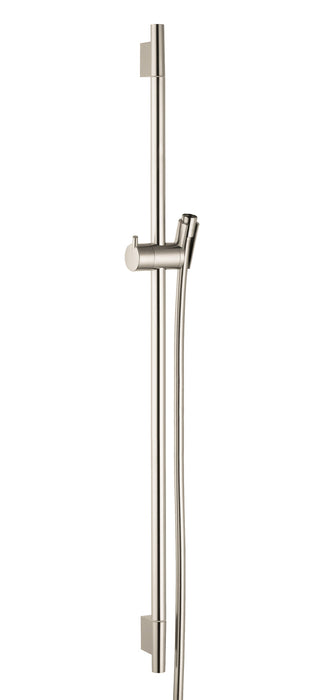 hansgrohe Unica Wallbar S, 24", brushed nickel