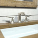 hansgrohe Metris C Widespread Faucet 100 with Pop-Up Drain, 1.2 GPM, brushed nickel - view 2