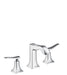 hansgrohe Metris C Widespread Faucet 100 with Pop-Up Drain, 1.2 GPM, chrome