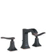 hansgrohe Metris C Widespread Faucet 100 with Pop-Up Drain, 1.2 GPM, rubbed bronze