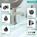 hansgrohe Metris C Single-Hole Faucet 100 with Pop-Up Drain, 1.2 GPM, brushed nickel - view 3