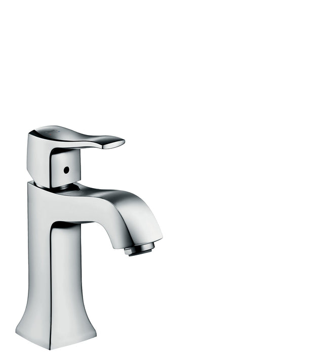 hansgrohe Metris C Single-Hole Faucet 100 with Pop-Up Drain, 1.2 GPM, chrome