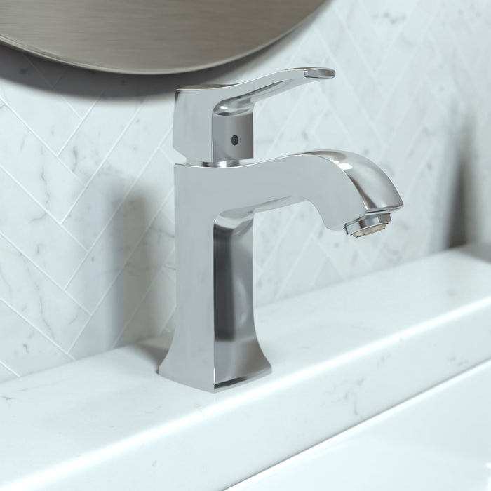 hansgrohe Metris C Single-Hole Faucet 100 with Pop-Up Drain, 1.2 GPM, chrome - view 2