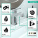 hansgrohe Metris C Single-Hole Faucet 100 with Pop-Up Drain, 1.2 GPM, chrome - view 3