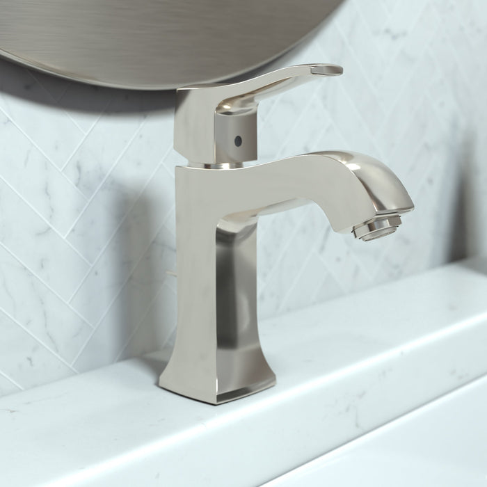 hansgrohe Metris C Single-Hole Faucet 100 with Pop-Up Drain, 1.2 GPM, polished nickel - view 2