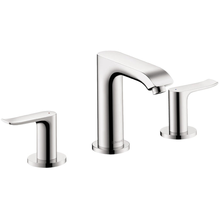hansgrohe Metris Widespread Faucet 100 with Pop-Up Drain, 1.2 GPM, chrome