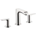 hansgrohe Metris Widespread Faucet 100 with Pop-Up Drain, 1.2 GPM, chrome