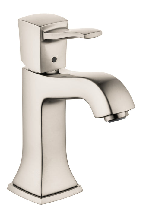hansgrohe Metropol Classic Single-Hole Faucet 110 with Pop-Up Drain, 1.2 GPM, brushed nickel