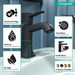 hansgrohe Metropol Classic Single-Hole Faucet 110 with Pop-Up Drain, 1.2 GPM, matte black - view 3