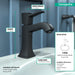 hansgrohe Metropol Classic Single-Hole Faucet 110 with Pop-Up Drain, 1.2 GPM, matte black - view 4