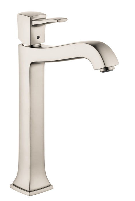 hansgrohe Metropol Classic Single-Hole Faucet 260 with Pop-Up Drain, 1.2 GPM, brushed nickel
