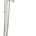 hansgrohe Metropol Classic Freestanding Tub Filler Trim with 1.75 GPM Handshower, brushed nickel