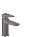 hansgrohe Metropol Single-Hole Faucet 110 with Lever Handle and Pop-Up Drain, 1.2 GPM, brushed black chrome