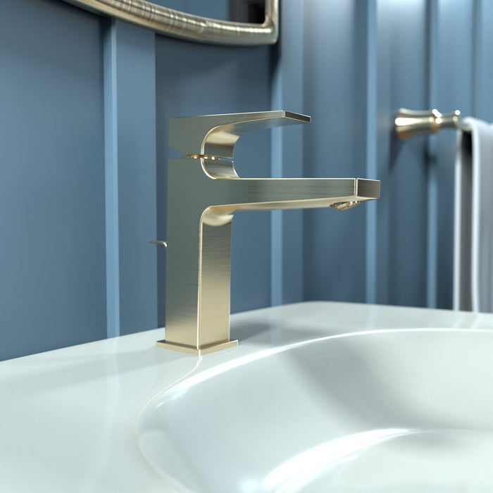 hansgrohe Metropol Single-Hole Faucet 110 with Lever Handle and Pop-Up Drain, 1.2 GPM, brushed bronze - view 2