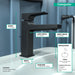 hansgrohe Metropol Single-Hole Faucet 110 with Lever Handle and Pop-Up Drain, 1.2 GPM, matte black - view 4