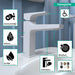 hansgrohe Metropol Single-Hole Faucet 110 with Lever Handle and Pop-Up Drain, 1.2 GPM, matte white - view 3
