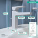 hansgrohe Metropol Single-Hole Faucet 110 with Lever Handle and Pop-Up Drain, 1.2 GPM, matte white - view 4