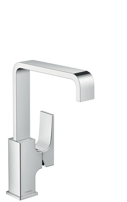 hansgrohe Metropol Single-Hole Faucet 230 with Lever Handle and Swivel Spout, 1.2 GPM, chrome