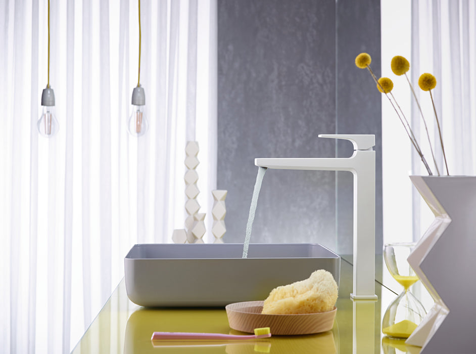 hansgrohe Metropol Single-Hole Faucet 260 with Lever Handle, 1.2 GPM, matte white - view 3