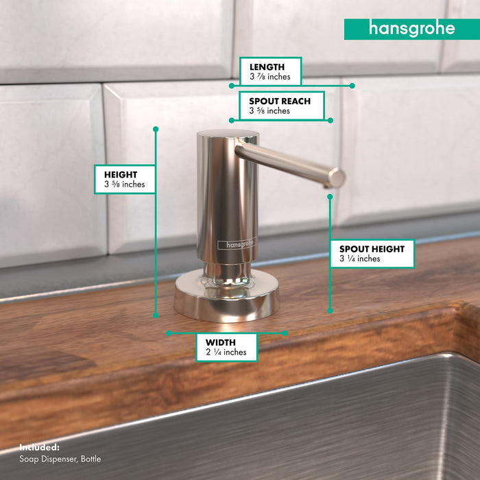 hansgrohe Talis Soap Dispenser, polished nickel - view 4