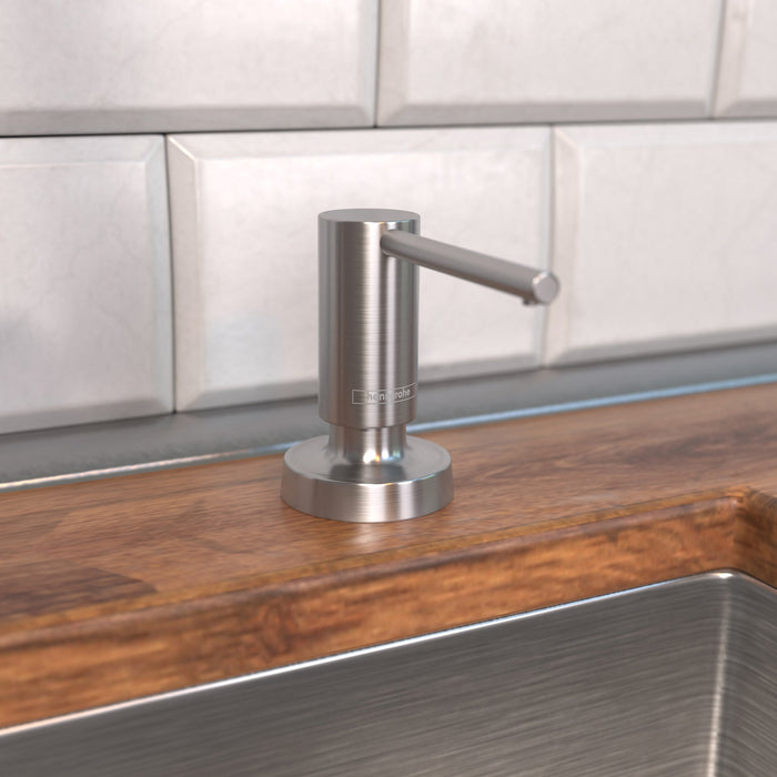 hansgrohe Talis Soap Dispenser, stainless steel optic - view 2