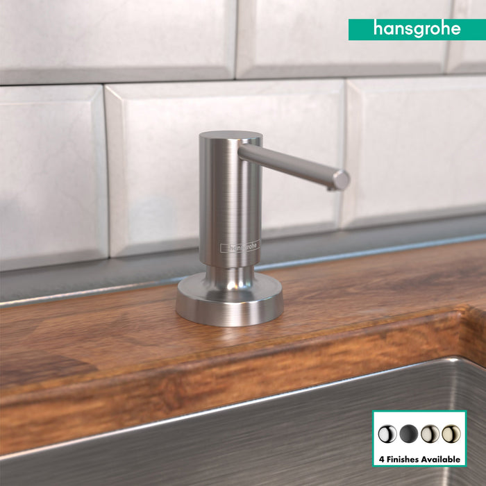 hansgrohe Talis Soap Dispenser, stainless steel optic - view 3