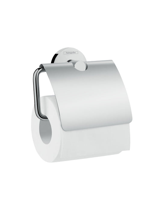hansgrohe Logis Universal Toilet Paper Holder with Cover, chrome