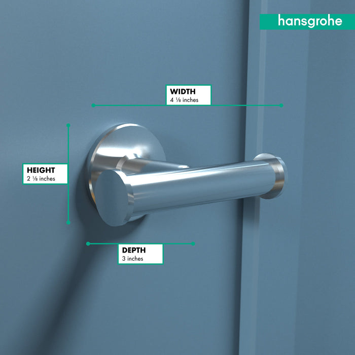 hansgrohe Logis Universal Dual Towel Hook, chrome - view 3