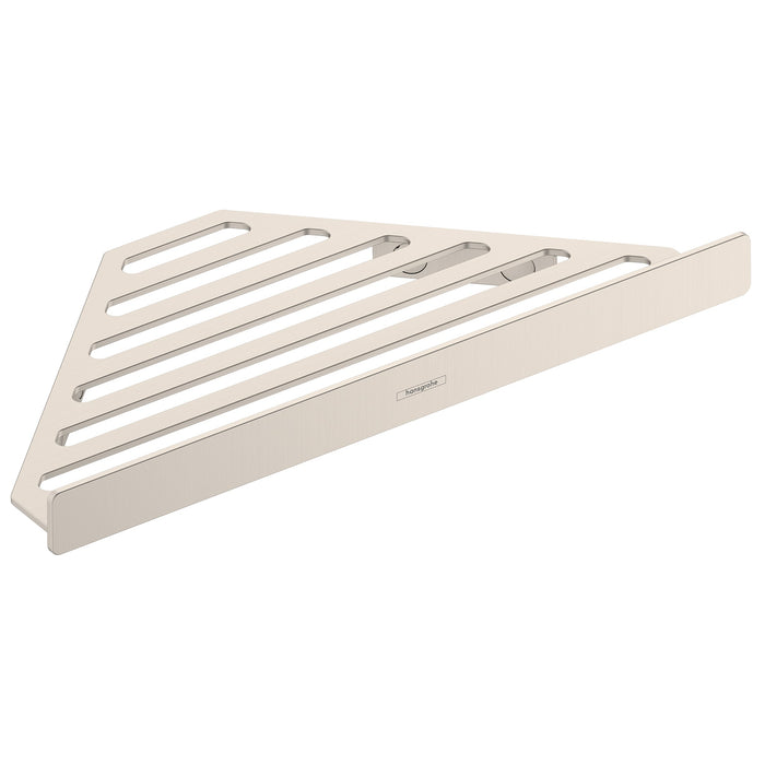 hansgrohe AddStoris Corner Basket, brushed nickel