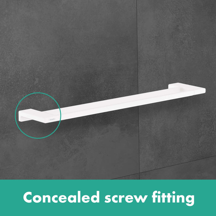 hansgrohe AddStoris Double Towel Bar, brushed black chrome - view 2